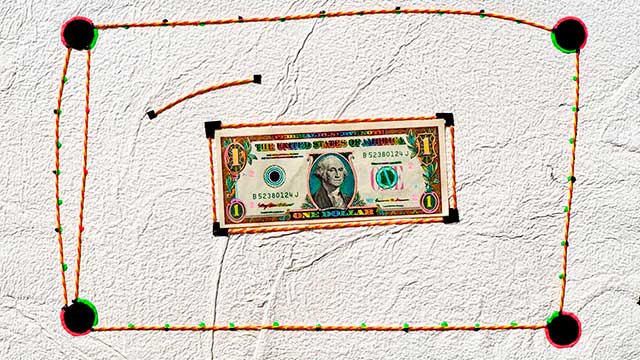 hand colored money art by west roberts